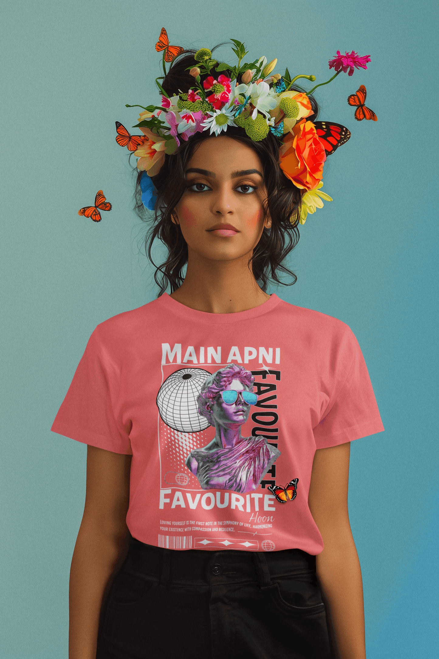 "Main Apni Favourite Hoon" T-Shirt | Graphic Tee for Women & Girls