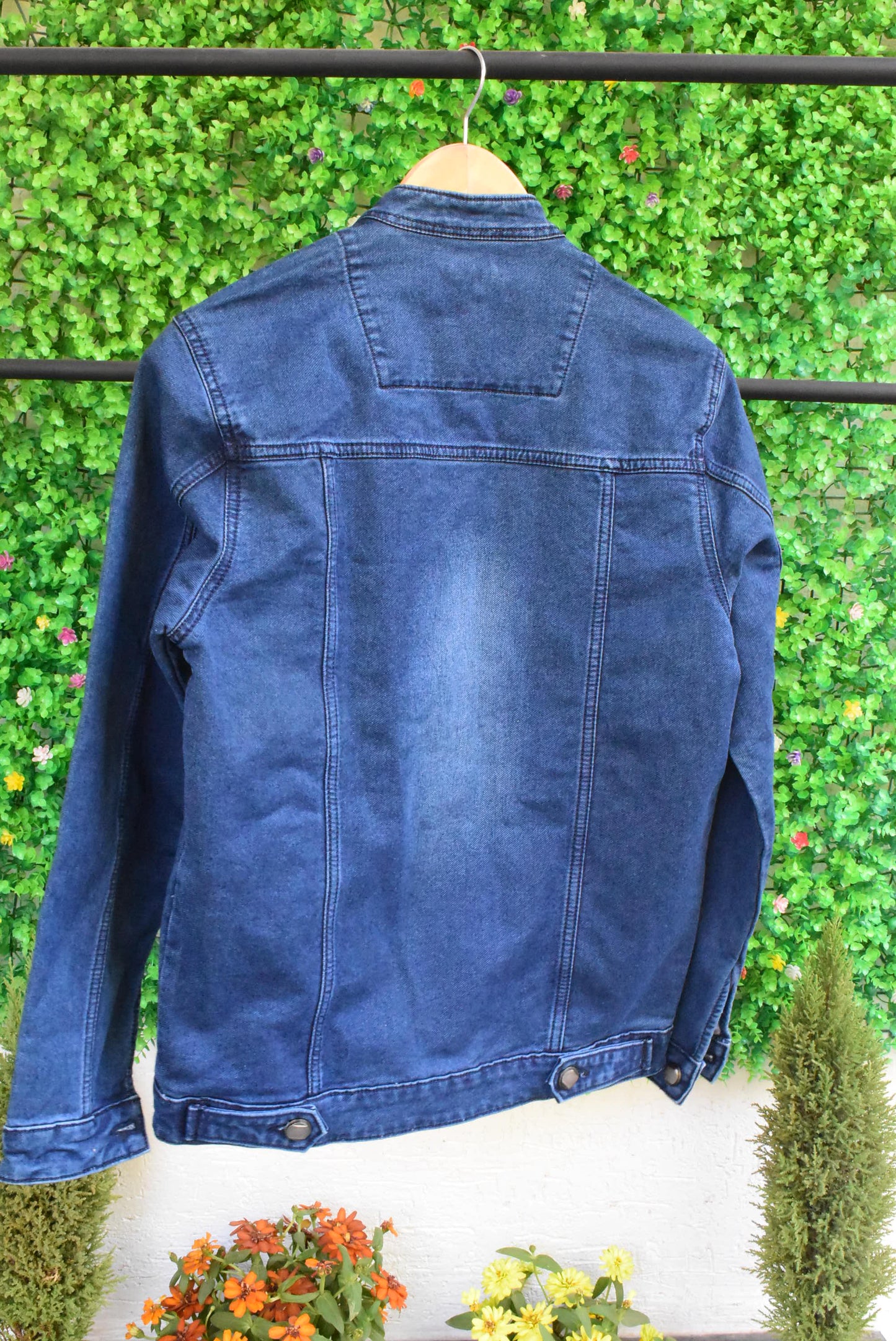 Product Description
To prolong the life of your denim garments, always wash them inside out at low temperatures with similar colors. In this way, we can help reduceUnisex Embroidered Denim Jacket