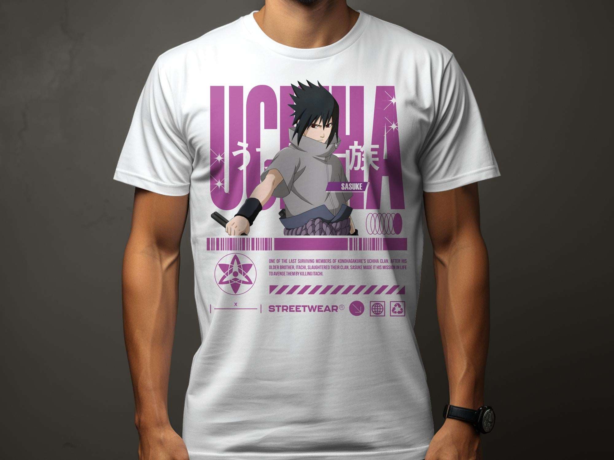 UCHIHA SASUKE STREETWEAR -Unisex T-Shirt