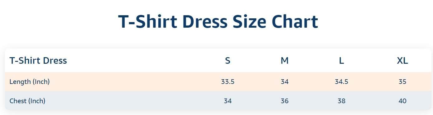 Womens T-Shirt Dress