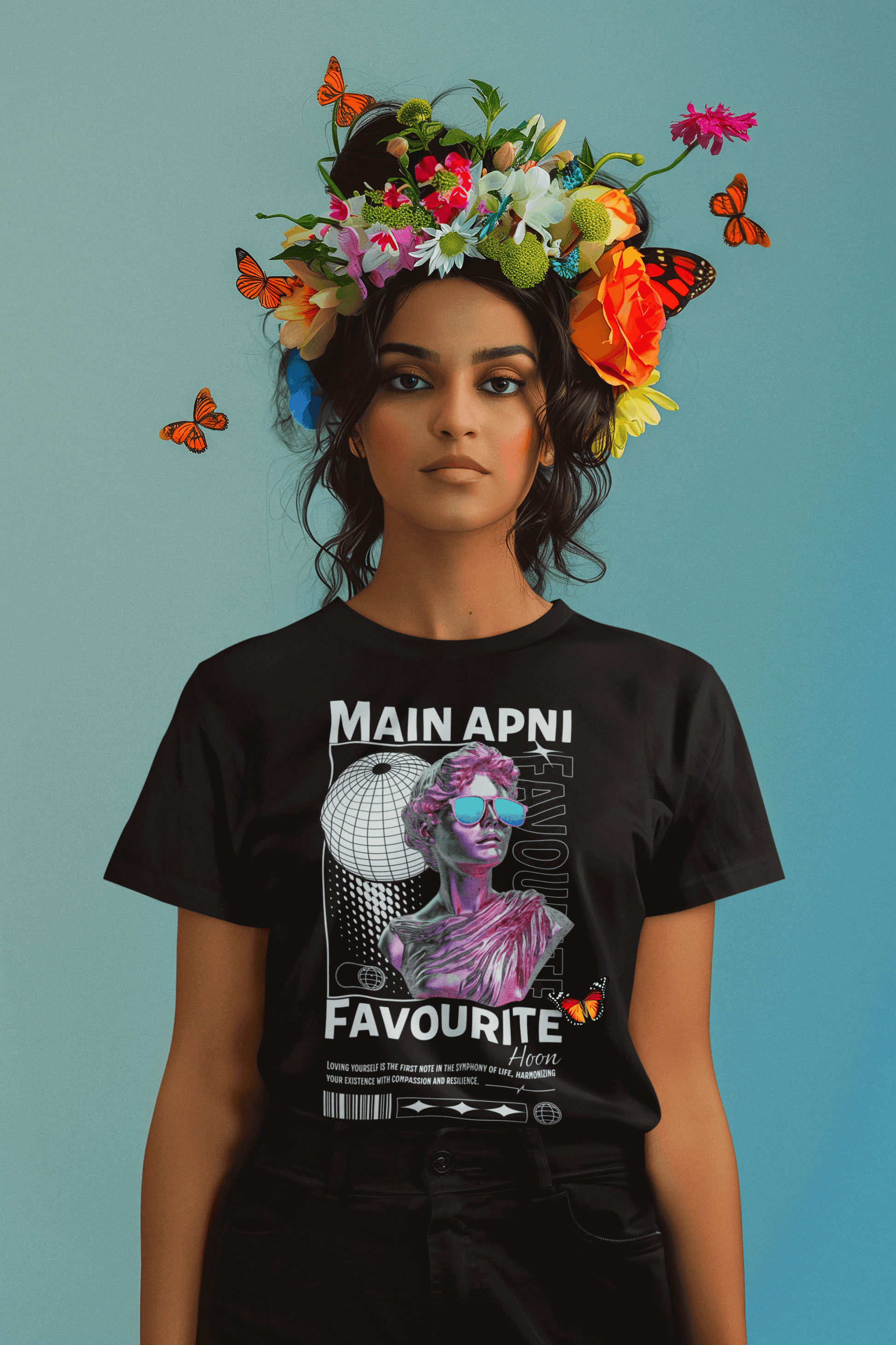 "Main Apni Favourite Hoon" T-Shirt | Graphic Tee for Women & Girls