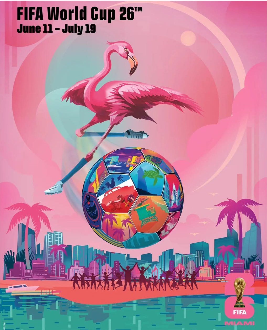 Miami Host City FIFA Poster