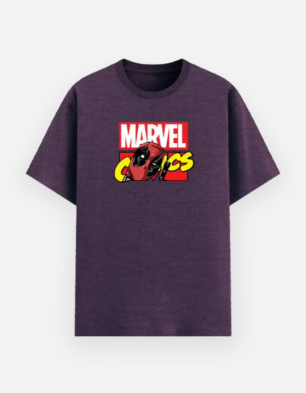 PurpleMelangeMarvel tshirt