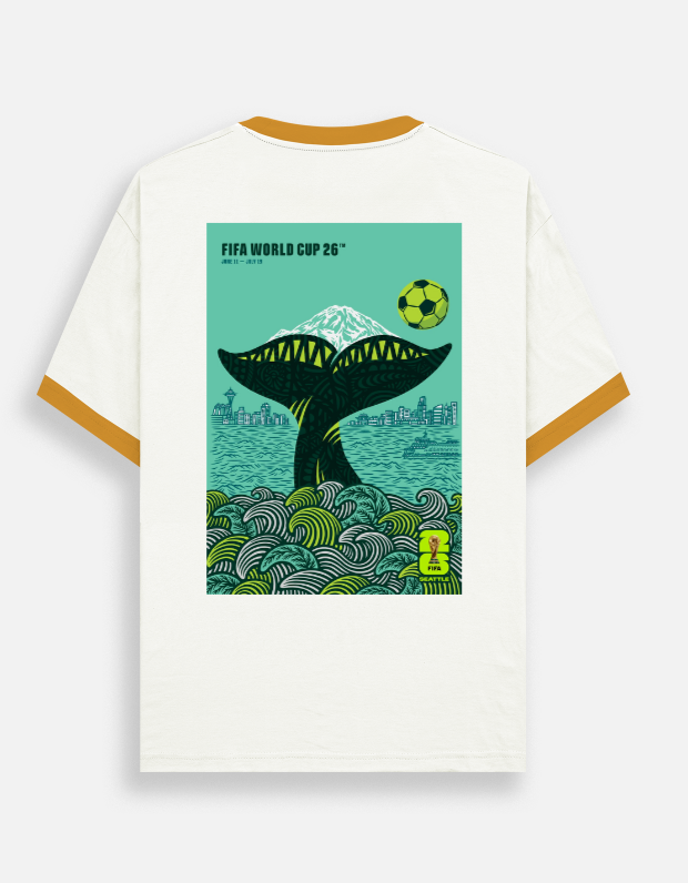 FIFA World Cup 2026™ Seattle Poster Ringer T-Shirt - Unisex