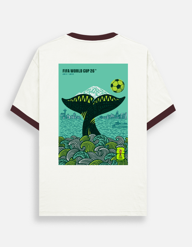 FIFA World Cup 2026™ Seattle Poster Ringer T-Shirt - Unisex